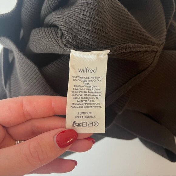 Wilfred Merino Wool Mayrac Sweater Dark Brown - Picture 8 of 9